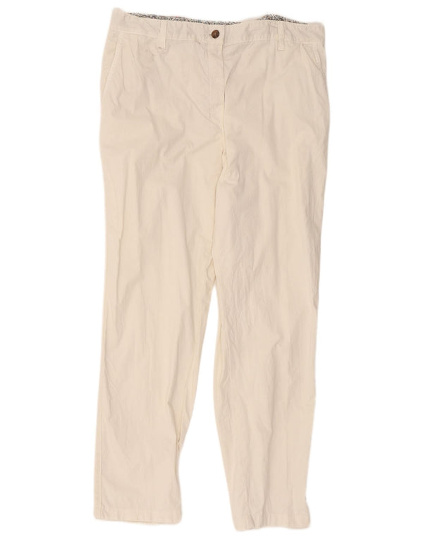 Marks & Spencer ženske ravne chino hlače UK 16 Large W36 L29 Bijele