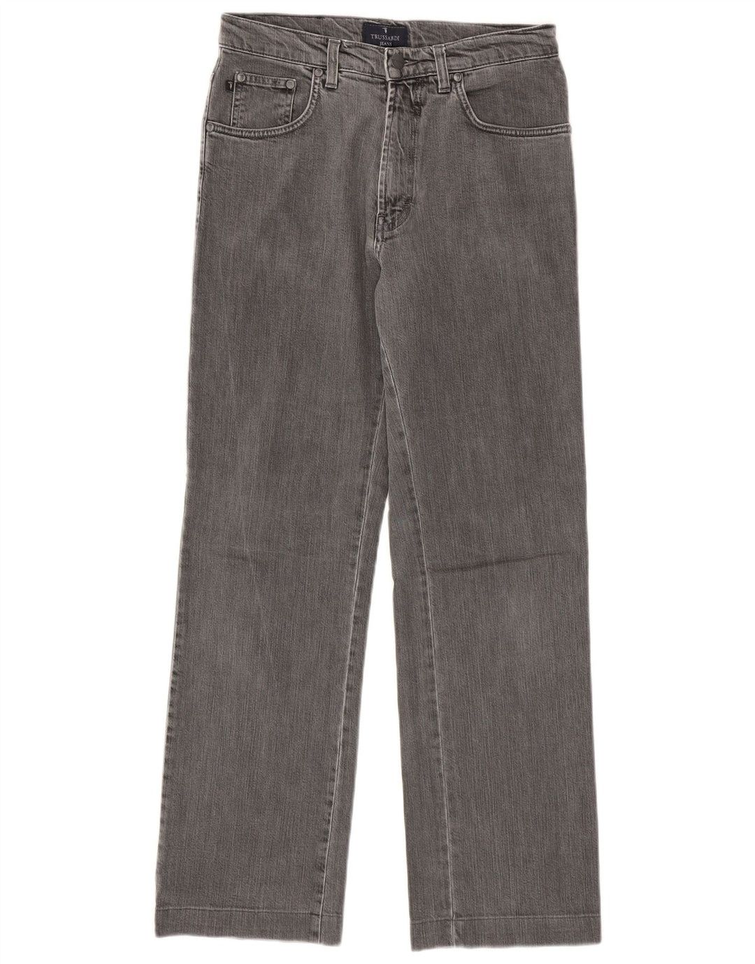 Trussardi muške ravne traperice W30 L30 sivi pamuk