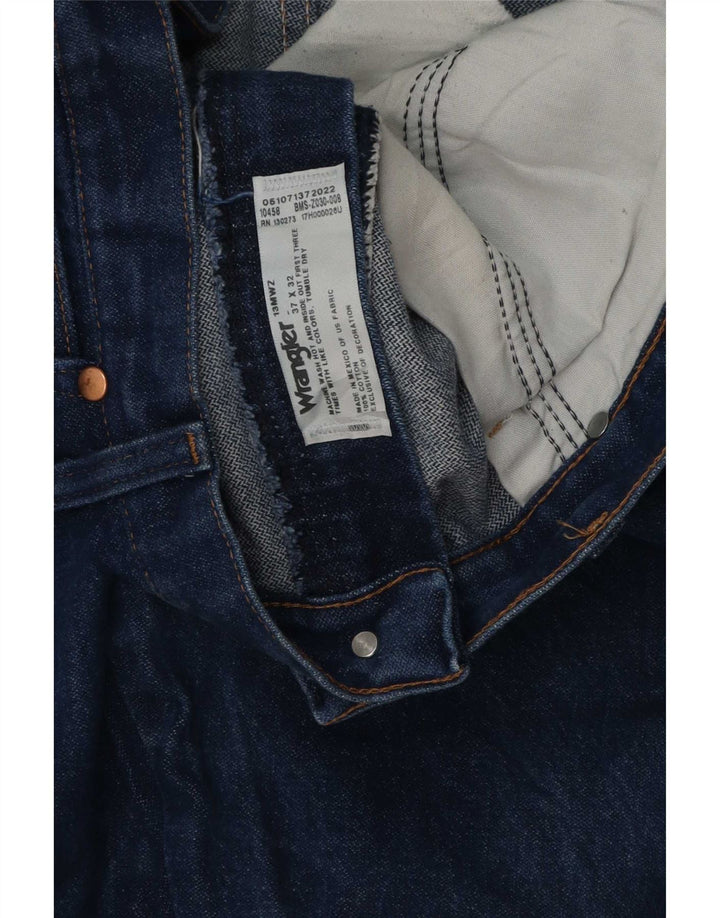 Wrangler muške ravne traperice W37 L32 plavi pamuk