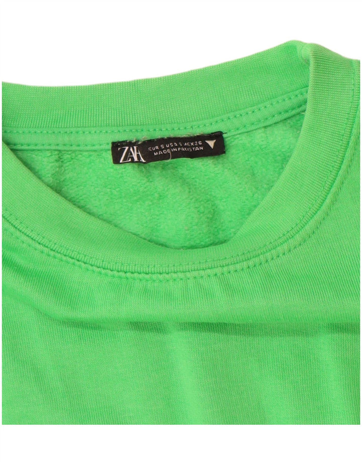 Zara ženski džemper UK 10 Mali zeleni poliester