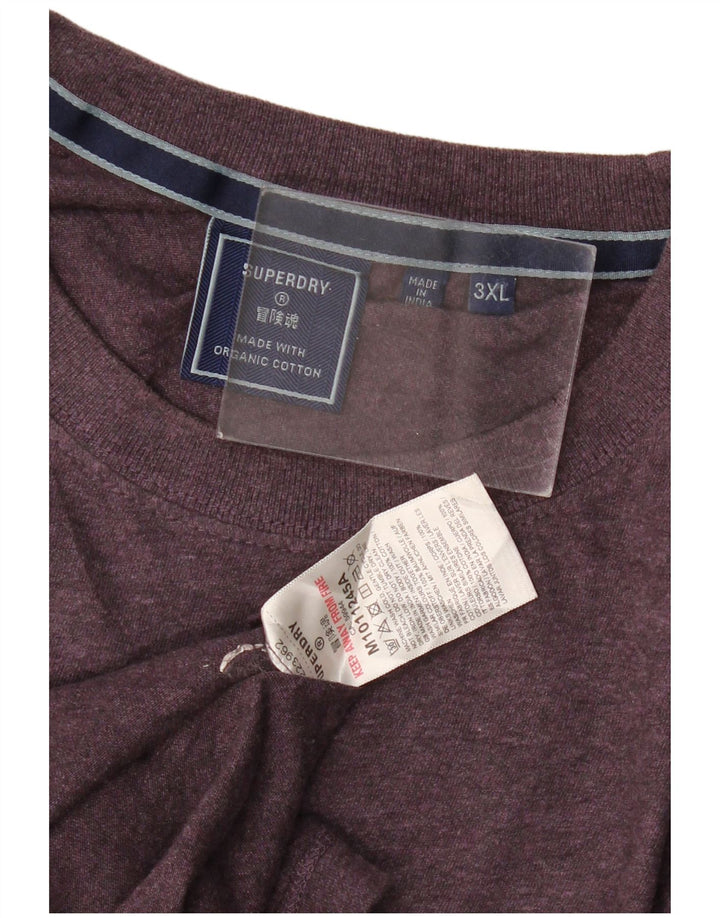 Superdry muška majica kratkih rukava 3XL ljubičasti pamuk