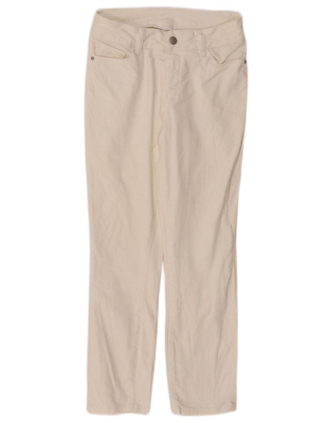 CREW CLOTHING Ženske skraćene traperice niskog struka UK 8 Male W26 L23 Bijele