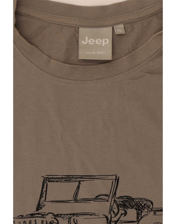 Jeep muška majica s grafičkim motivima XL siva