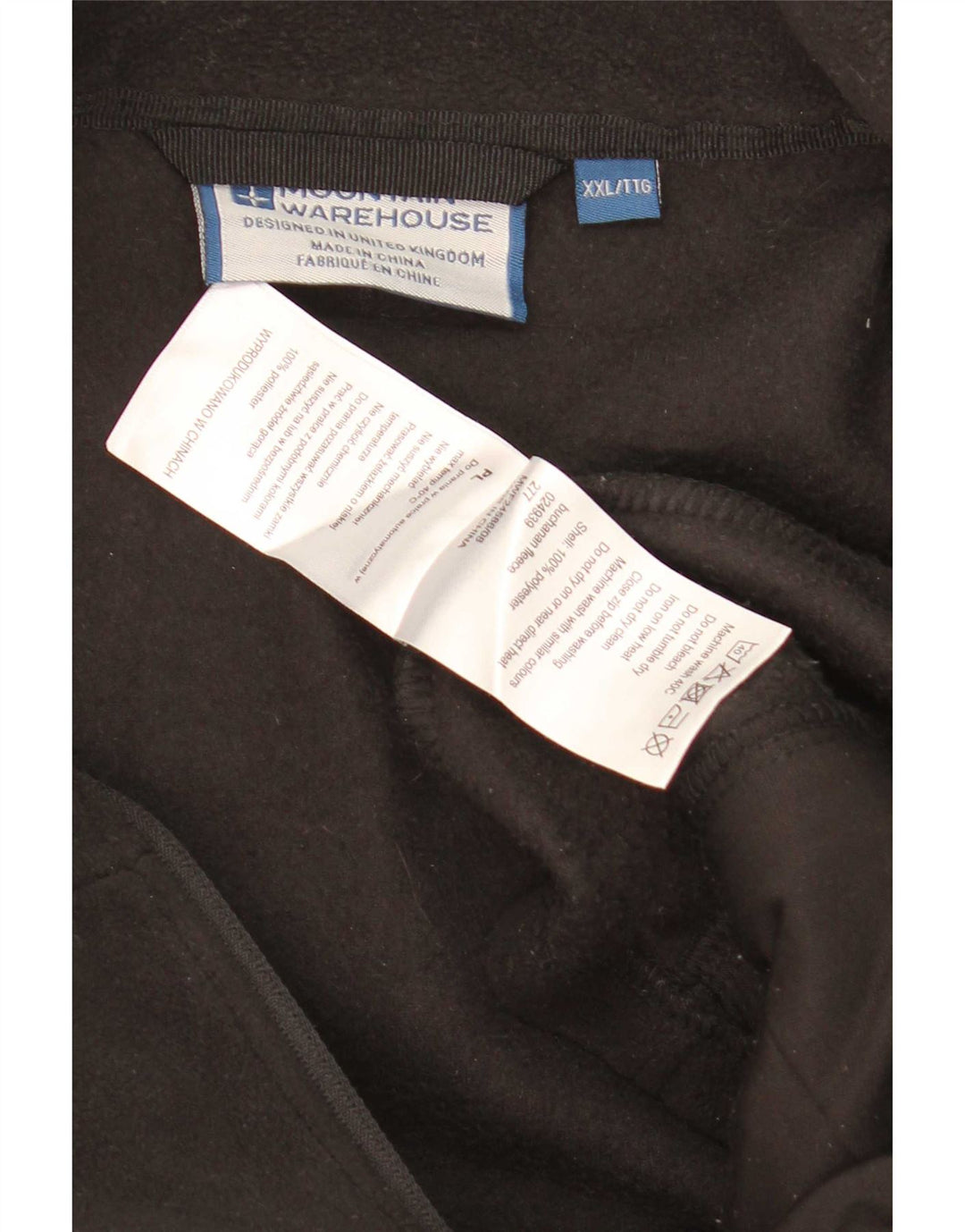 Mountain Warehouse muška jakna od flisa UK 44 2XL crni poliester