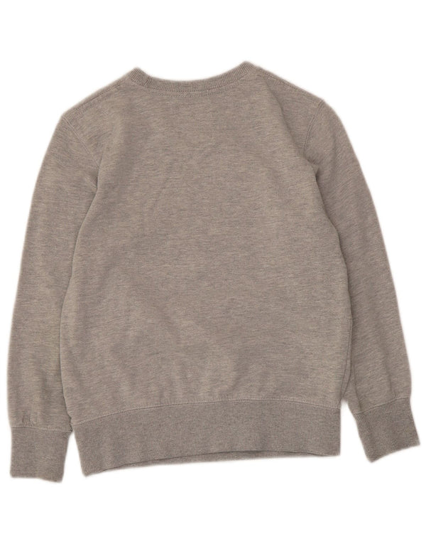 Levi's Boys Graphic Hoodie Jumper 9-10 Years Grey Cotton