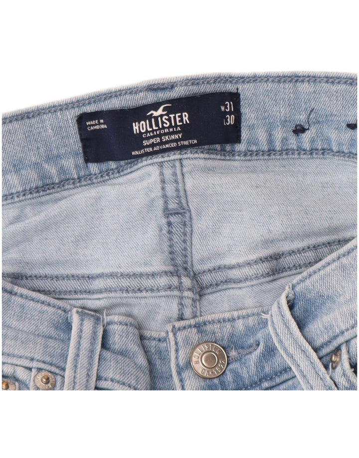 HOLLISTER Muške super uske traperice W31 L30 plavi pamuk