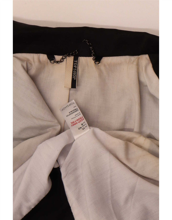 Topshop ženski frak sako jakna 3/4 rukava UK 12 srednje crna