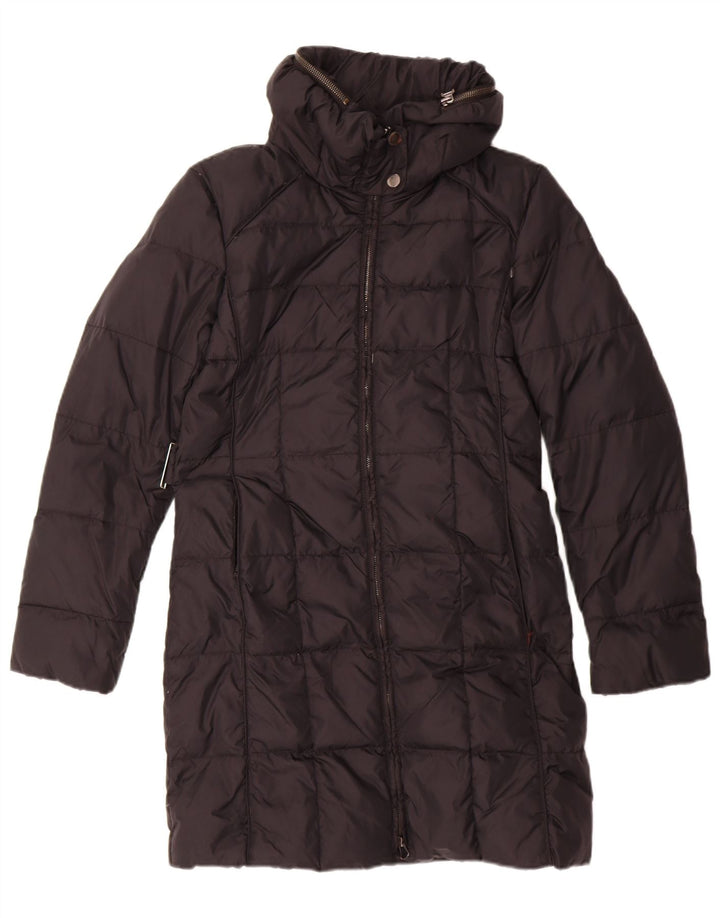 ZARA Womens Padded Coat UK 10 Small Black Nylon