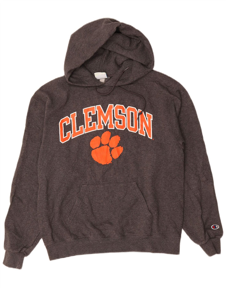 Champion muška majica s kapuljačom Clemson Graphic Srednje sivi pamuk