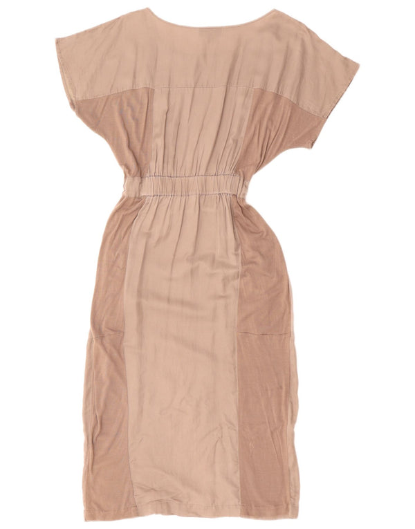 WAREHOUSE ženska maksi haljina u obliku šišmiša UK 12 srednje siva pamuk