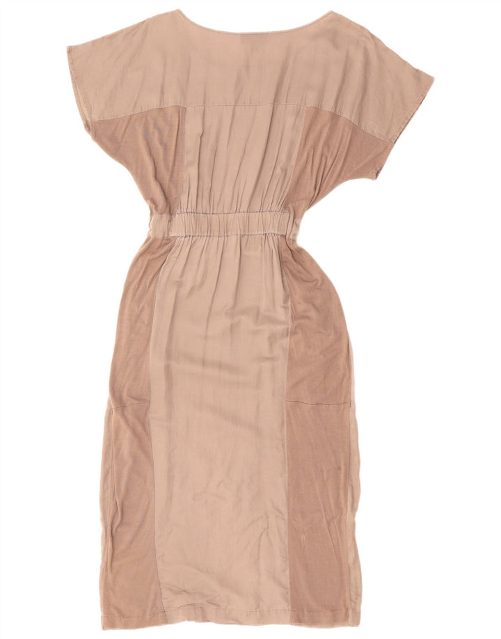 WAREHOUSE ženska maksi haljina u obliku šišmiša UK 12 srednje siva pamuk