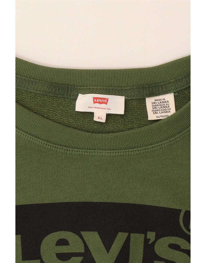 Levi's ženski džemper s grafičkim motivima UK 18 XL zeleni