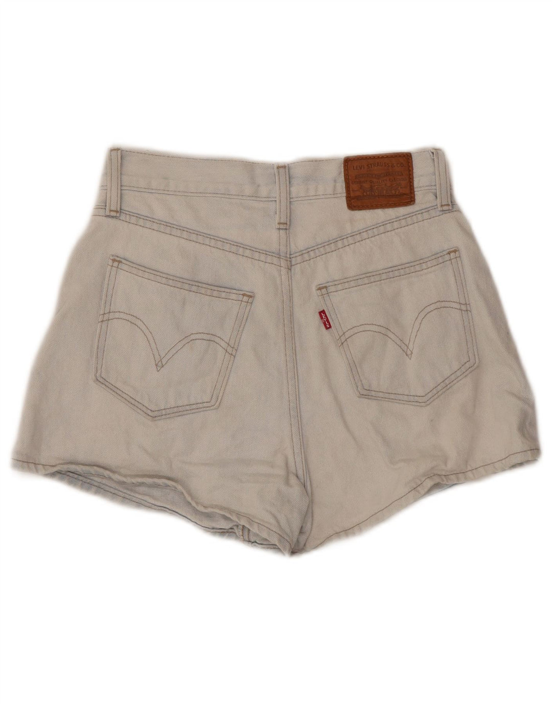 LEVI'S ženske kratke traper hlače visokog struka W25 XS plavi pamuk