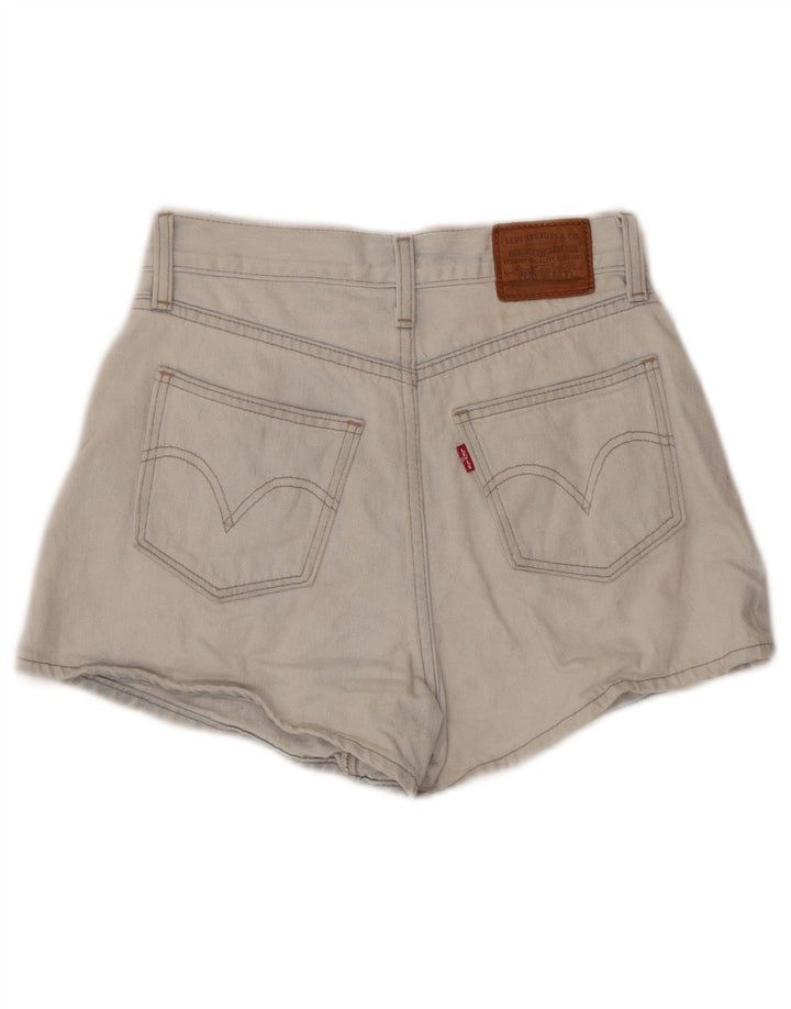 LEVI'S ženske kratke traper hlače visokog struka W25 XS plavi pamuk