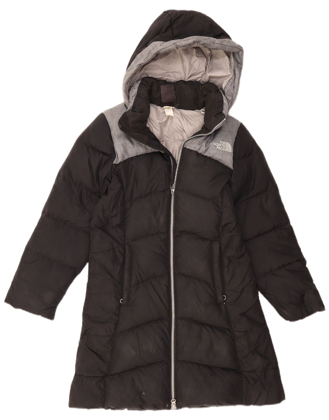 THE NORTH FACE Girls Padded Coat 10-11 Years Medium Black Colourblock Vintage The North Face and Second-Hand The North Face from Messina Hembry 
