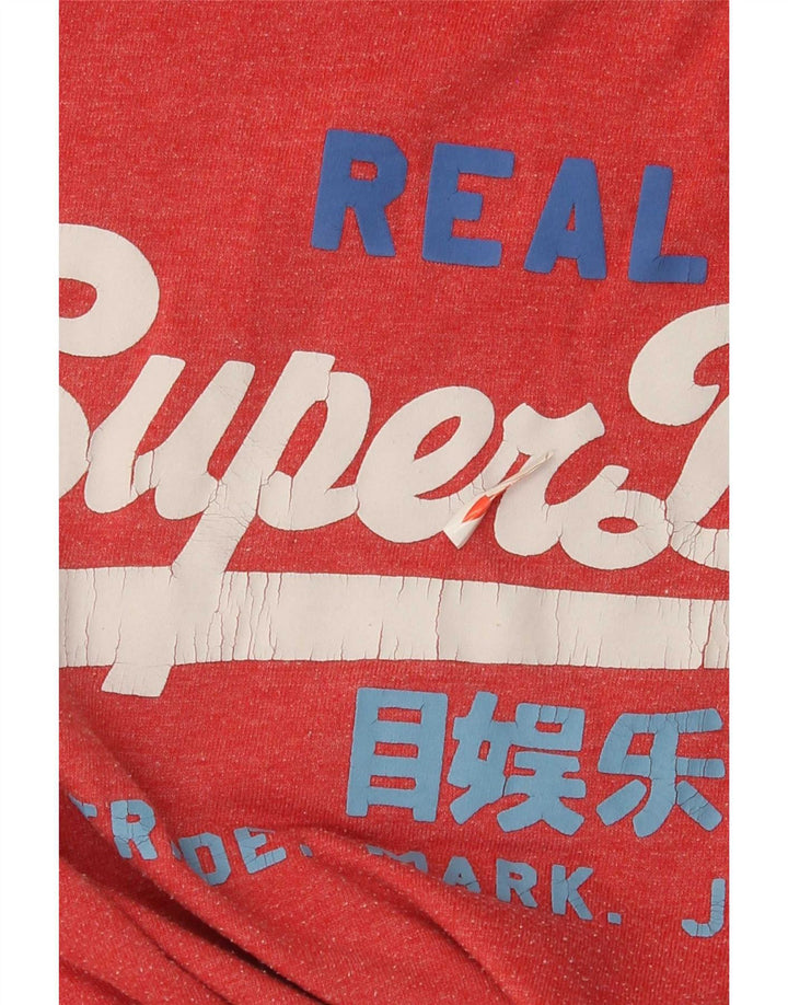 Superdry muška majica s grafičkim motivima, veliki crveni poliester