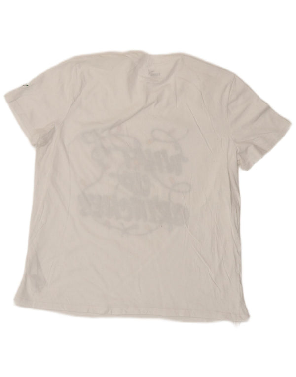 Puma ženska majica kratkih rukava s grafičkim motivima UK 16 Large White Cotton