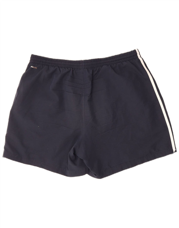 ADIDAS Mens Climalite Sport Shorts 2XL Navy Blue Polyester