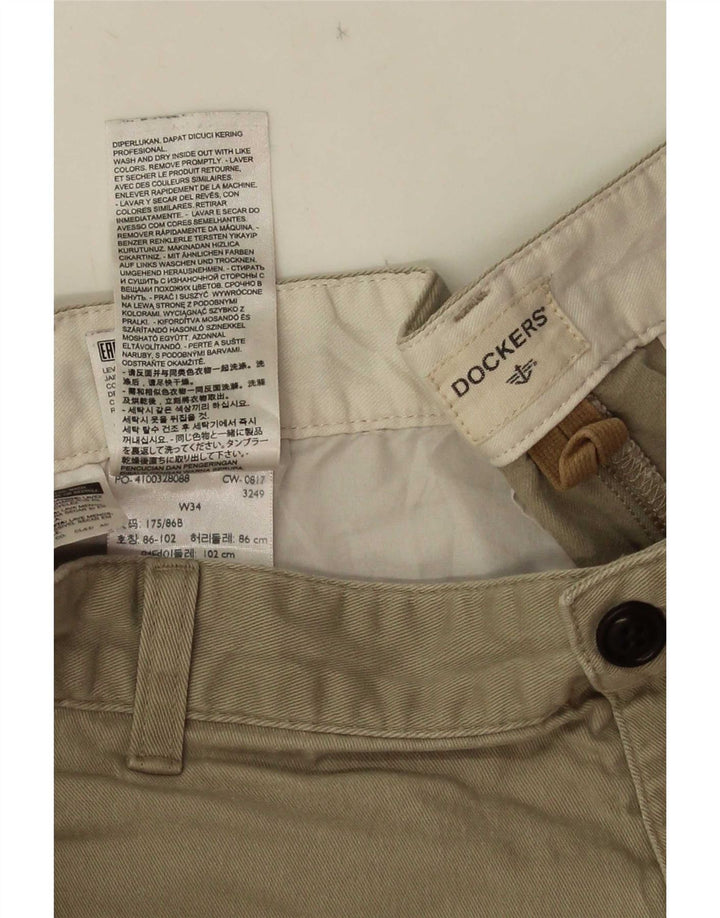 Dockers muške kargo kratke hlače W34 veliki kaki pamuk