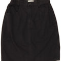 BENETTON Womens Denim Skirt IT 44 Medium W28  Black Cotton Vintage Benetton and Second-Hand Benetton from Messina Hembry 