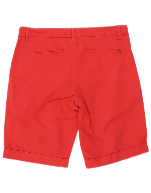 Conte of Florence Womens Chino Shorts IT 42 Medium W30 Red Cotton