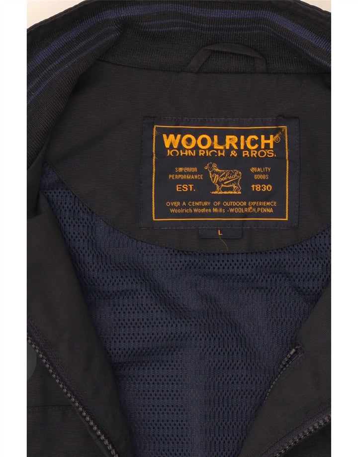 Velika muška trenirka bez rukava Woolrich Graphic, tamnoplava jakna