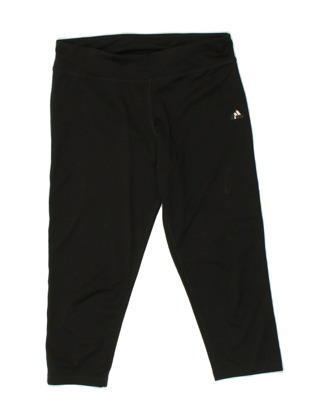 ADIDAS Womens Climalite Capri Leggings UK 12/14 Medium Black Polyester Vintage Adidas and Second-Hand Adidas from Messina Hembry 