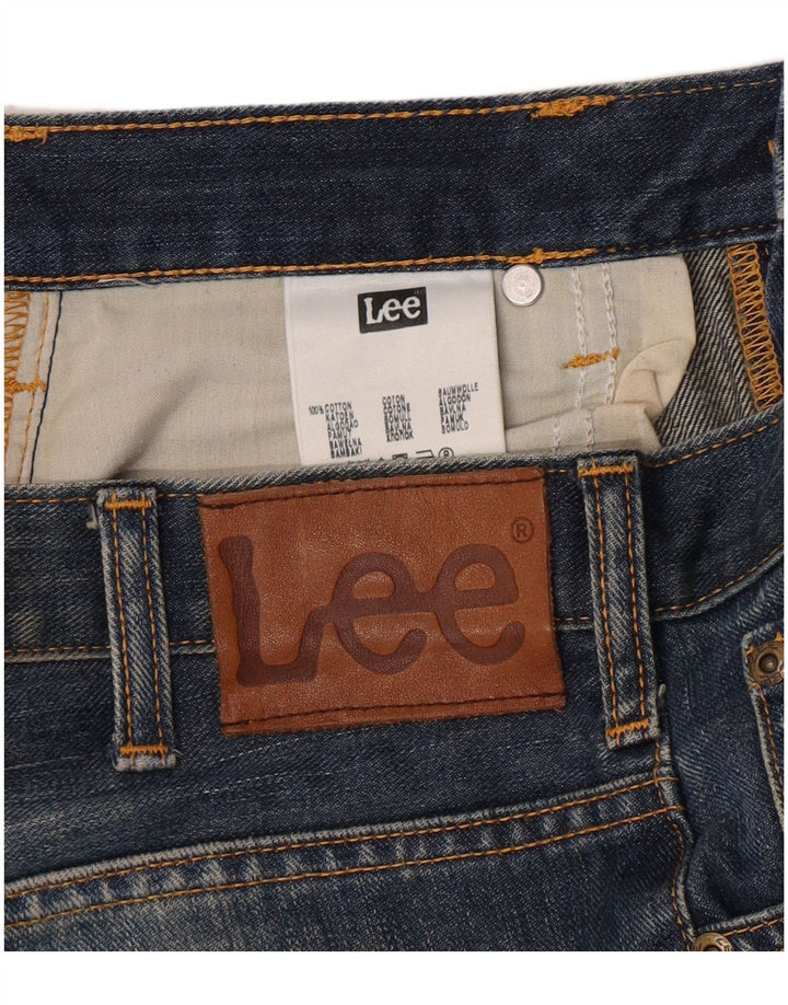 Lee Mens Knox Straight Jeans W30 L32 Plavi pamuk