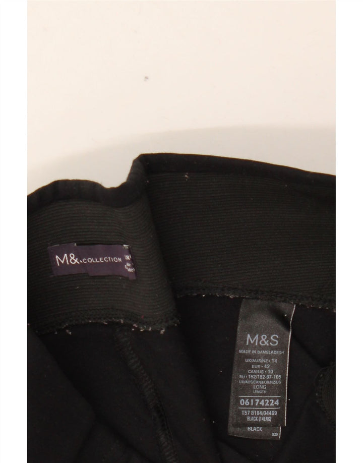 MARKS & SPENCER Ženske tajice UK 14 Velike crne viskoze