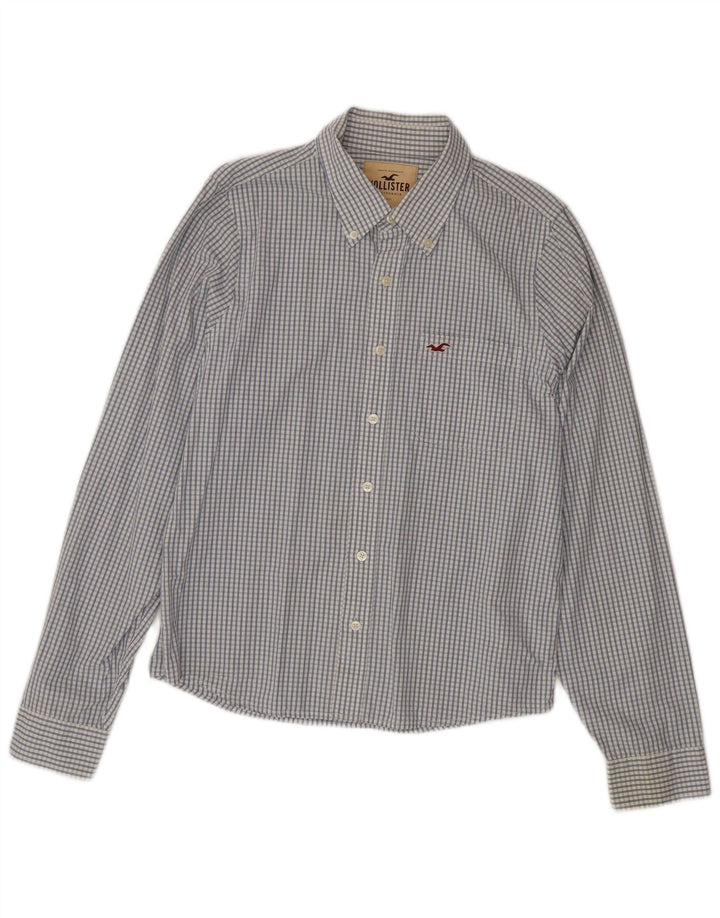 HOLLISTER Muška košulja XL plavi karirani pamuk