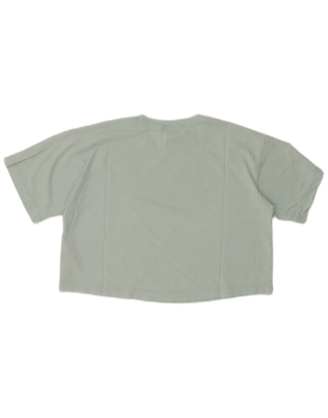 CHAMPION Ženska skraćena majica kratkih rukava s grafičkim motivima UK 14 srednje tirkizni pamuk