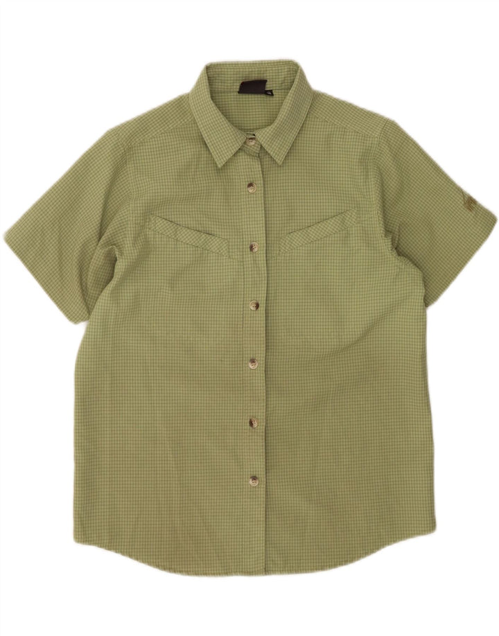 MC Kinley Ženska košulja kratkih rukava EU 38 Srednje zelena karirana poliester