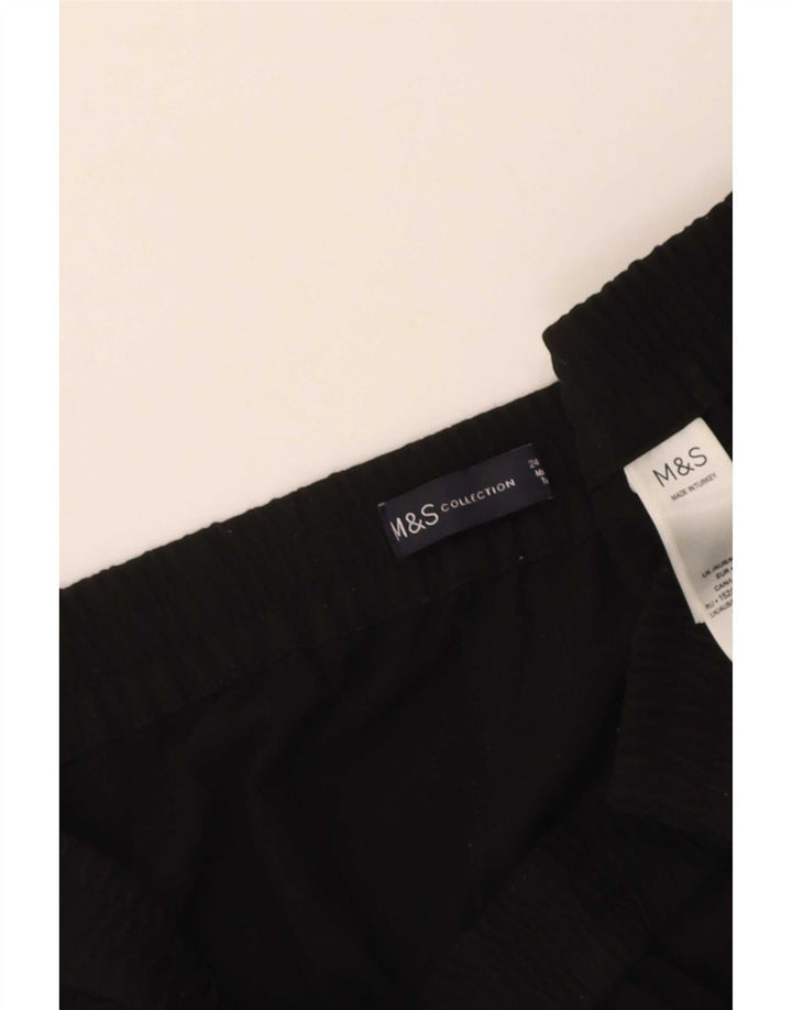 Marks & Spencer ženske kratke hlače za trenirku UK 24 4XL crni poliester