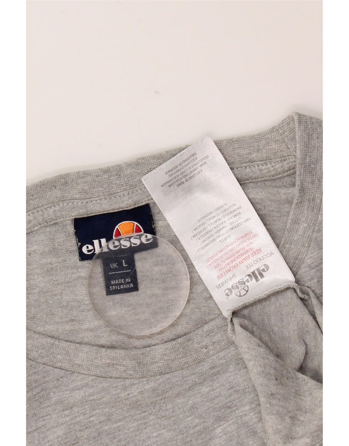 Ellesse Muška majica kratkih rukava Veliki sivi flekasti pamuk