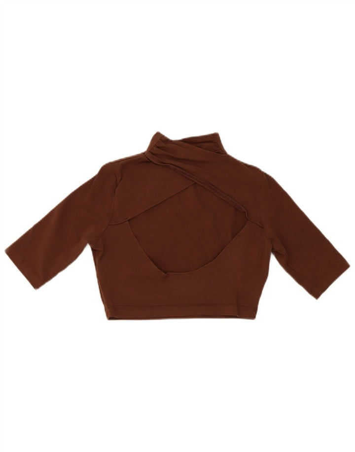 Puma ženski kratki top UK 10 Small Brown Cotton