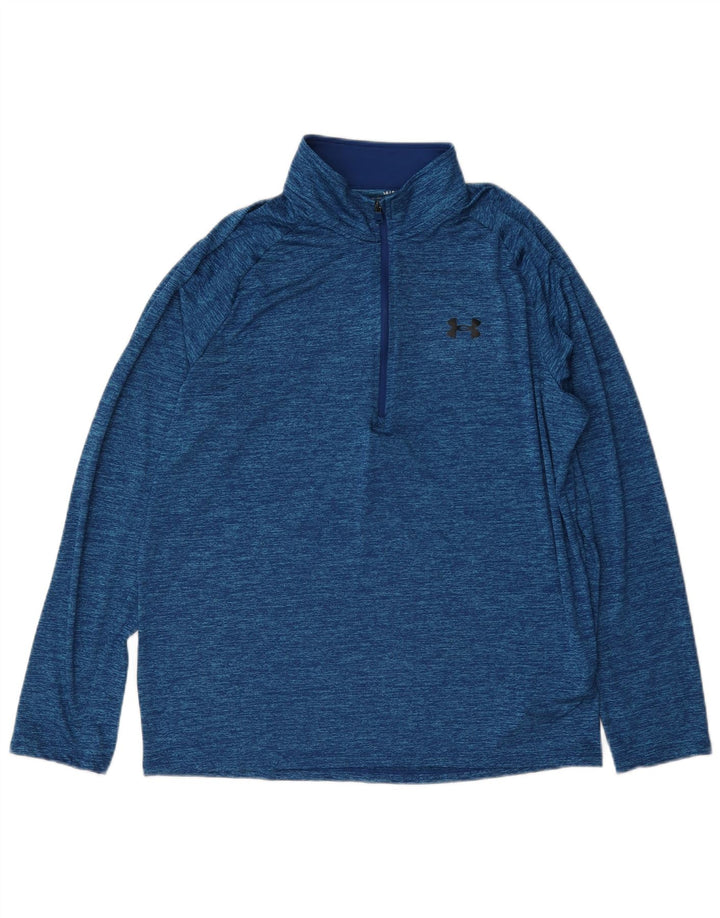 Under Armour muška majica s izrezom i velikim plavim flekama