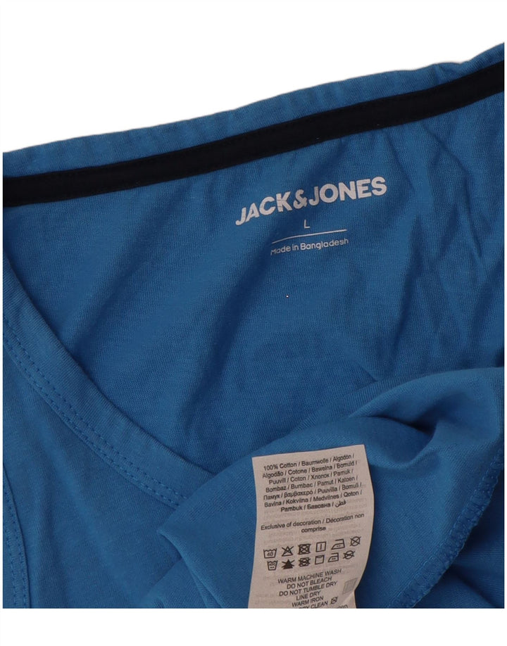 Jack & Jones muški grafički prsluk Veliki plavi pamuk