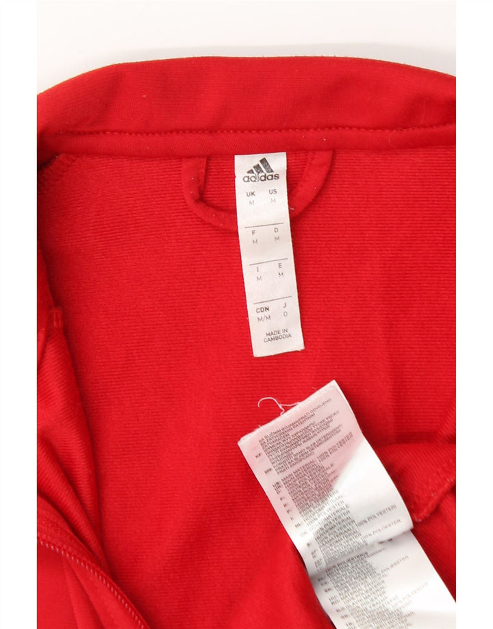 Adidas muška trenirka gornja jakna srednje crvene boje od poliestera