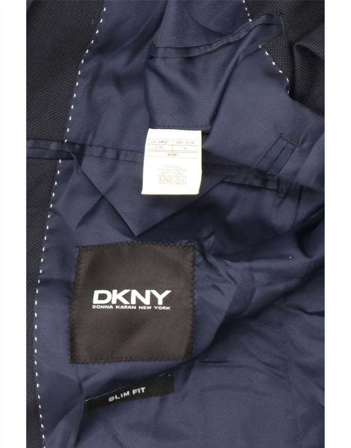 Dkny muška uska jakna sa 2 gumba EU 46 mala tamnoplava vuna