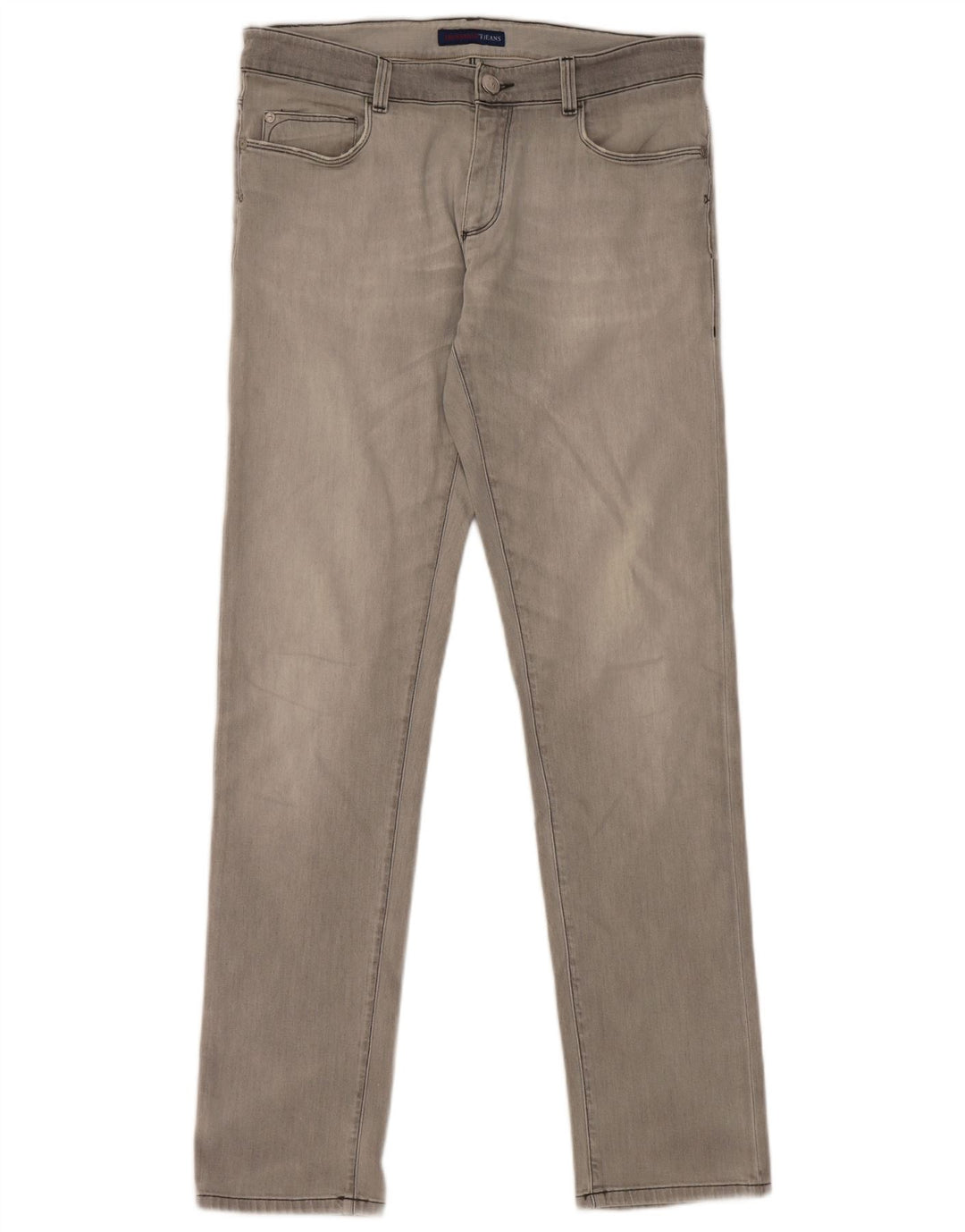 Muške uske traperice Trussardi W31 L33 sivi pamuk