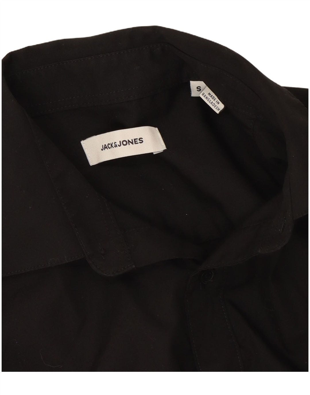 Jack & Jones muška mala crna pamučna košulja