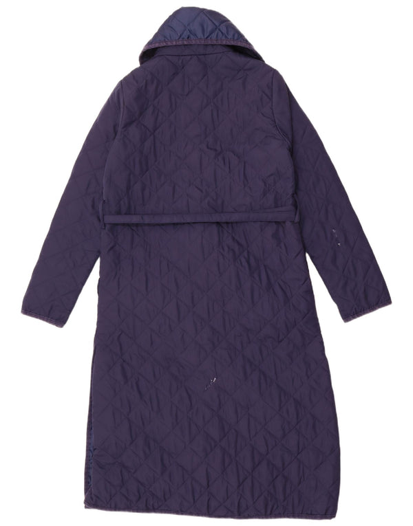 Monsoon ženski prošiveni kaput UK 10 Mali plavi poliester