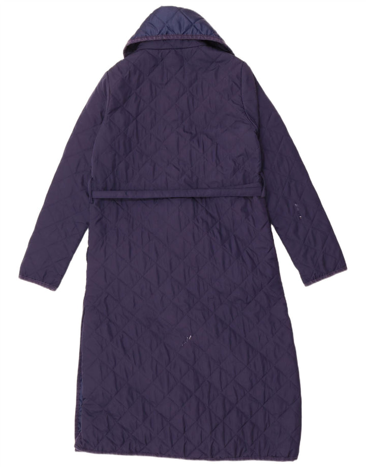 Monsoon ženski prošiveni kaput UK 10 Mali plavi poliester