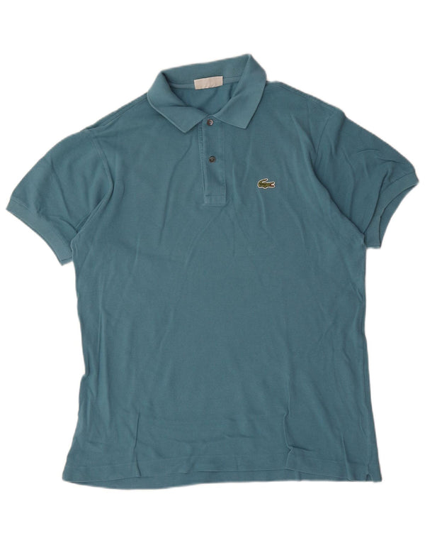 Lacoste muška polo majica veličine 4 srednje plavi pamuk