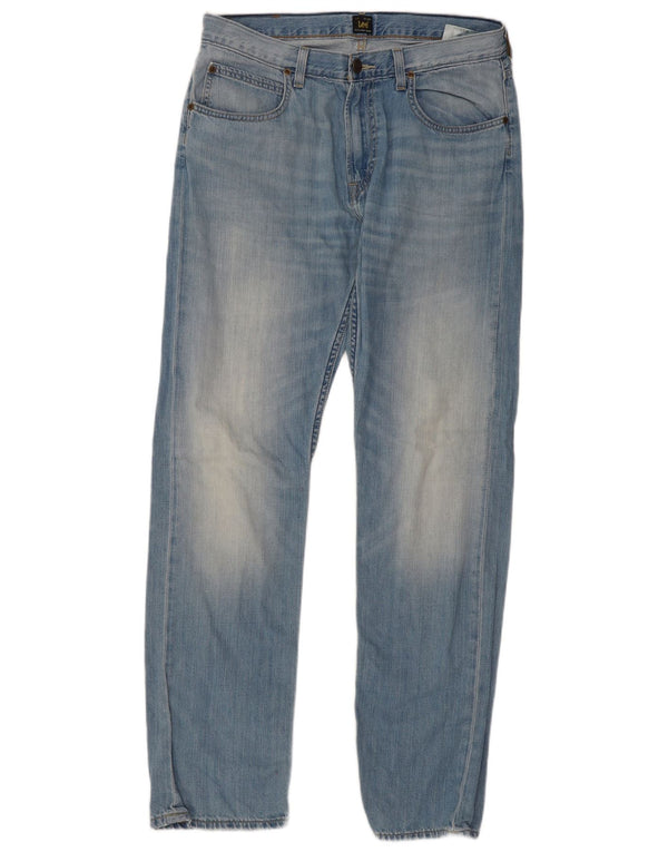 Lee Mens Blake Straight Jeans W34 L34 Plavi pamuk