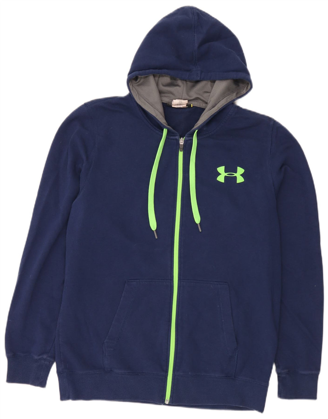 Under Armour muški pulover s kapuljačom na patentni zatvarač Veliki plavi pamuk