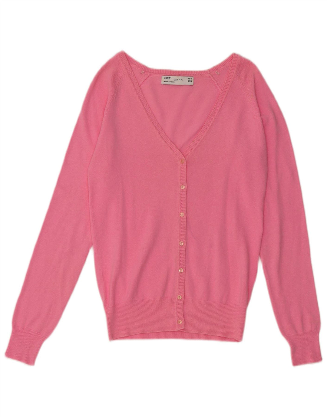 Zara ženski kardigan pulover UK 10 Small Pink