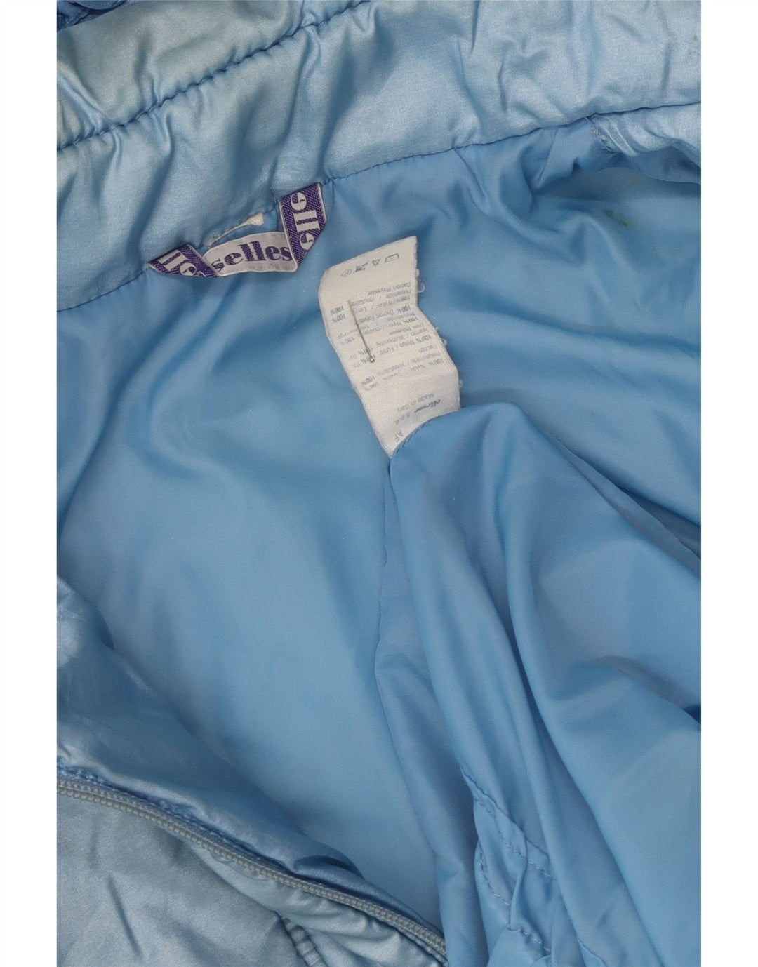 Ellesse muška podstavljena jakna s kapuljačom UK 38 srednje plava najlon boja