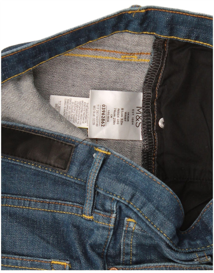 Marks & Spencer muške ravne traperice Autograph W32 L29 plavi pamuk