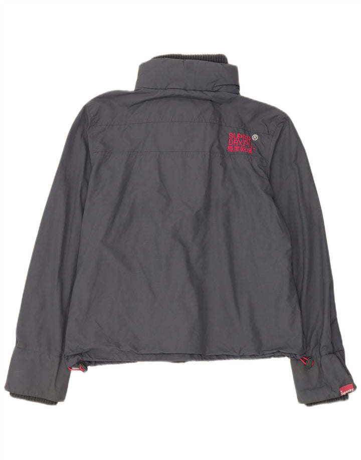 Superdry ženska kišna jakna UK 42 XL sivi najlon